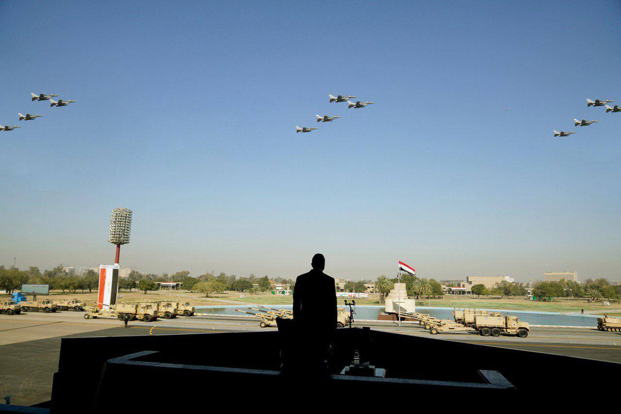 الاستعراض العسكري في الذكرى المئوية لعيد الجيش العراقي بحضور الكاظمي