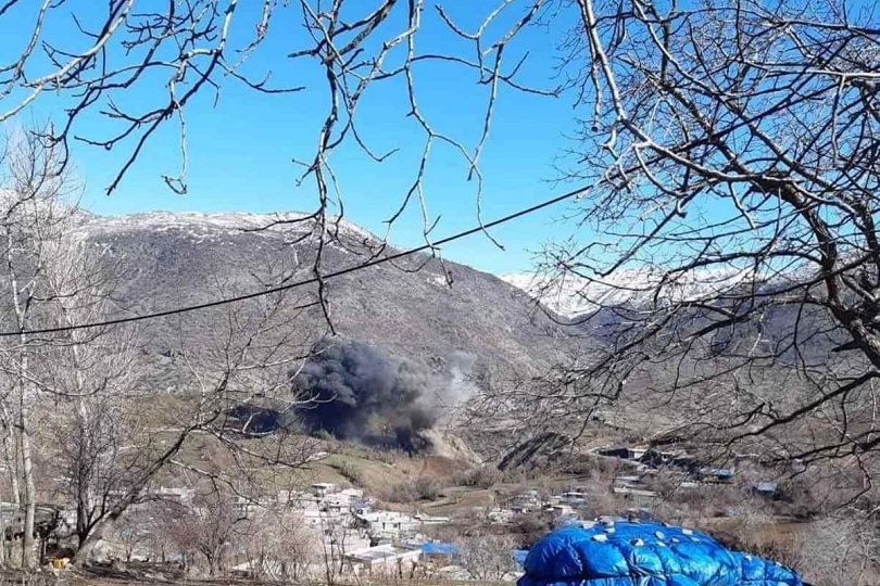 طائرات تركية تقصف قرى كردية على الحدود مع ايران